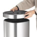8L 12L 20L 30L Rectangle Open Top Garbage Can Contemporary Design Stainless