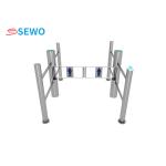 Pedestrian Swing Turnstile Gate Customized 304 Stainless Steel For Supermarket