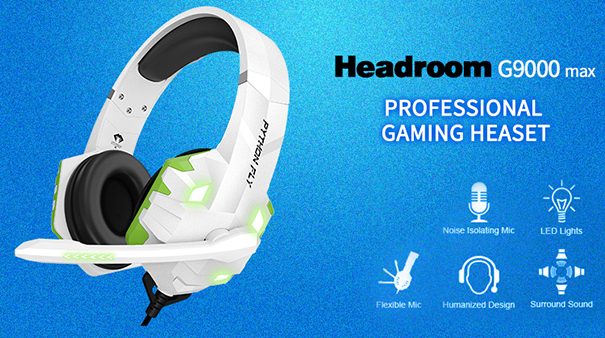 PYTHON FLY G9000 MAX Custom Gaming Headsets Wired Noise Cancelling for Laptop Desktop