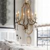 Buy cheap Wood teardrop Iron bronze chandelier for Living room Bedroom (WH-CI-72) from wholesalers