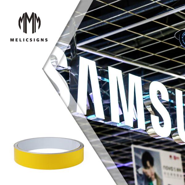 Buy cheap Yellow Color 0.8mm Thickness High Quality Aluminum Trim Cap For Outdoor Advertising from wholesalers