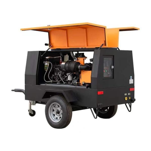 Buy cheap Four Wheels Screw Type Air Compressor 8m3 / Min For Providing Shotcrete Power from wholesalers