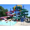 Buy cheap Customized Long Spiral Water Slide 12m Platform Height 890 Riders / H Capacity from wholesalers