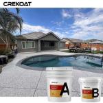 Polymer Epoxy Resin Floor Coating With Decorative Vinyl Colored Flakes