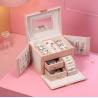Buy cheap Flannelette Leather Jewelry Storage Box Greaseproof Earring Jewelry Box from wholesalers