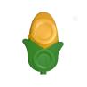 Buy cheap Divided Corn Plate Set Silicone Baby Feeding Set Non Slip Suction Base from wholesalers