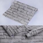 Moisture-Proof PVC Vinyl Brick Stone Wallpaper Vintage Design 3D Brick Wallpaper