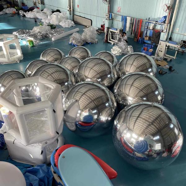 Buy cheap Commercial Decorative PVC Inflatable Ball Handing Festival Inflatable Mirror Ball Big Shiny Inflatables Ball from wholesalers