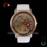 Buy cheap PU leather strap watches color customized for young girls and cute hello kitty dial watch from wholesalers