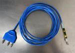 5000V 3000mm Blue Insulation Anti-Interference Monopole Cable Assembly Wire