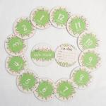 Monthly Milestone Card set 100mm Wooden Discs for Adorable Animals Milestone