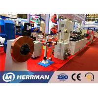 Buy cheap Welding And Corrugation Cable Armouring Machine For Flexible Fireproof Cable product