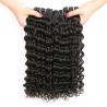 Buy cheap Deep Curl 100% Virgin Indian Hair Weave Unprocessed Human Hair Black from wholesalers