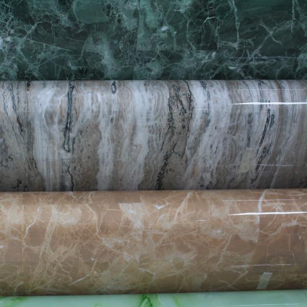 Buy cheap High gloss surface PVC decorative panel for kitchen cabinet, manufactured using vacuum membrane pressing process. from wholesalers