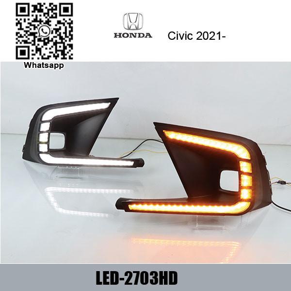 Buy cheap Honda Civic 2022 LED cree DRL day time running lights driving daylight from wholesalers