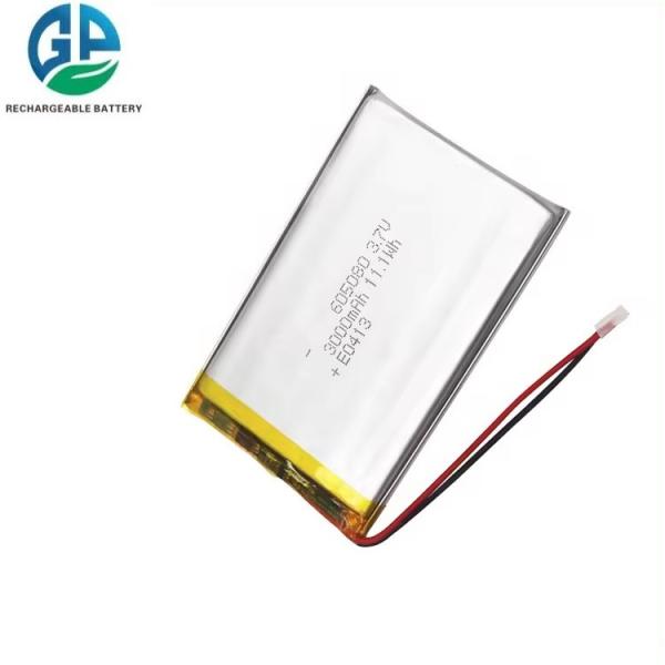 Buy cheap Rechargeable Lipo Battery 605080 Li-Ion Battery 3.7v 3000mah KC CB IEC62133 Approved Professional Factory from wholesalers