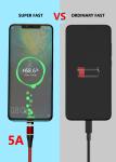 Fast Charging Sync Magnetic Charging Cable , Magnetic Usb Data Cable 9V/25A