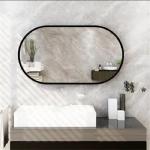 Customer Logo Modern Design Arch Mirror Rectangular Glass Aluminum Framed Floor