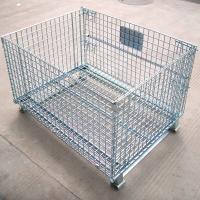 Buy cheap Stacking Rigid Wire Mesh Cages Storage Container Industrial product