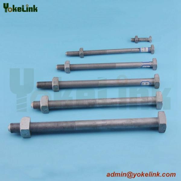 Buy cheap High tensile HDG ANSI C135.10 Sq bolt For Transmission tower from wholesalers