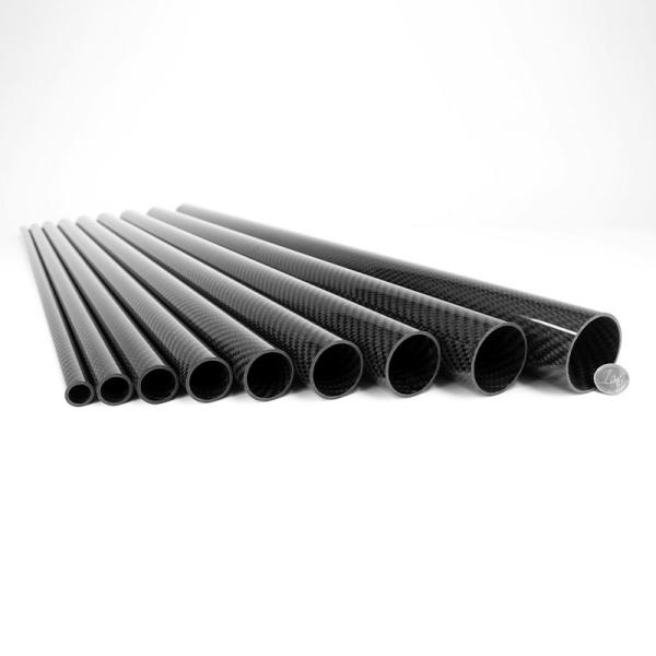 Buy cheap Premium 100% 3K Round Carbon Fiber Tube Maximum Strength High Durability from wholesalers