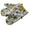 Buy cheap Cute Lemon Printed Oven Mitts Heat Resistant Fabric Microwave Kitchen Gloves from wholesalers