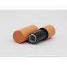 Buy cheap Orange Rubber Soft Touch Empty Lip Balm Tubes BulkRound Frosted from wholesalers
