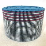 Buy cheap 50mm Blue Latex Elasbelt Webbing made by Chinese rubber good resilience from wholesalers
