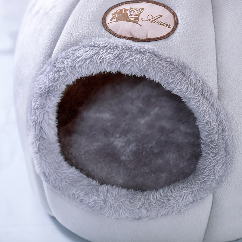 Coral Fleece Pet Bed Cats Sleeping Bag Winter Warm Small Cat Beds