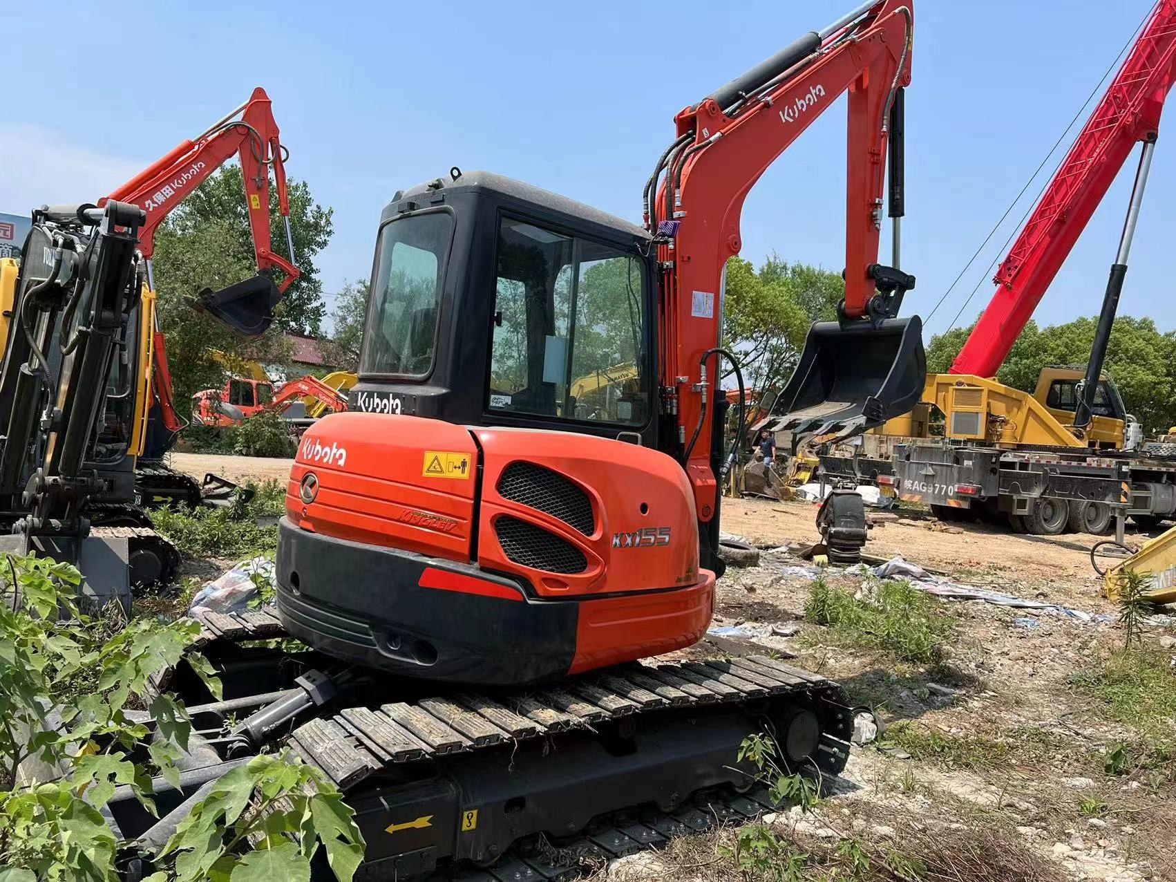Used Kubota Digger KX155 Secondhand 5.5ton Small Type Mini Crawler Excavator