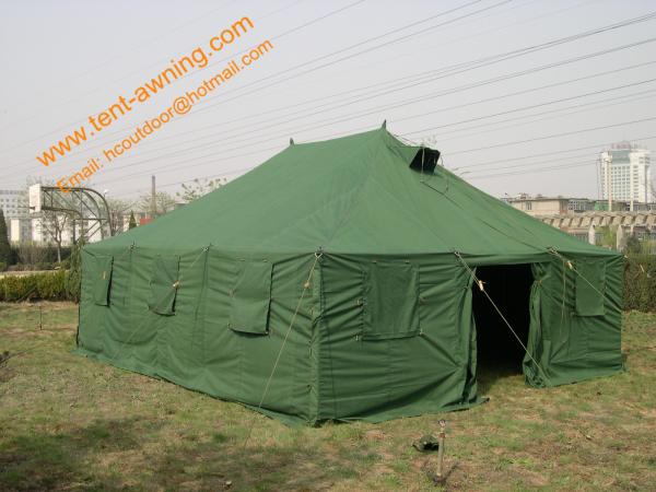 Buy cheap Outdoor Pole-style Galvanized Steel Waterproof Canvas Military Tent from wholesalers