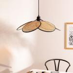 Art Rattan Chandelier For living room dining room balcony porch bar lighting