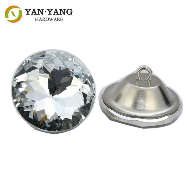 Buy cheap wholesale price diamond glass sofa button crystal buttons from wholesalers