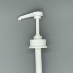 Food Safe Plastic White 43mm Bottle Pump Dispenser For Syrup