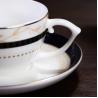Buy cheap Black Edge Colored Porcelain Dinnerware Customized For Wedding Ceremony from wholesalers