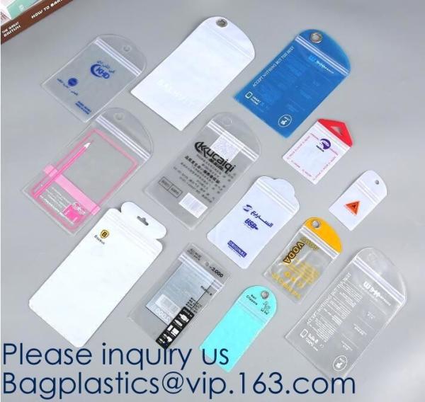 Self Sealing PVC Plastic Zip Lock Bag Thick Clear k Earrings Jewelry Bag