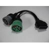Buy cheap OBD2 OBDII Female to Green Deutsch 9-Pin J1939 Female and 6-Pin J1708 Female Y Cable from wholesalers