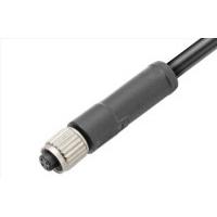 Buy cheap M5 Straight Female Overmolded Plug Connector 3/4pin Black 20A Solder IP67 product