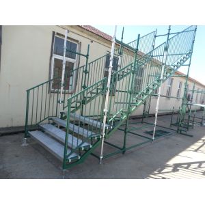 Heavy Duty Green Cuplock Scaffolding System for painters / Building