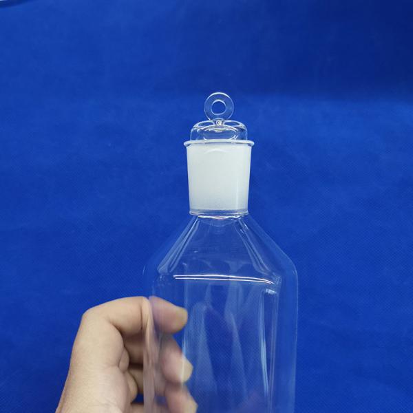 Buy cheap 400ml Laboratory Reagent Bottle Wide Mouth Cylinder With Lid For Frozen Liquid Amber from wholesalers