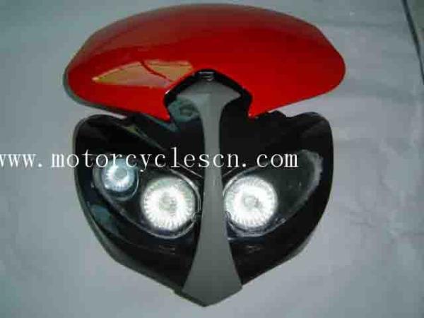 Buy cheap Motorcycle motocross LED Grimace headlight Bike Blue Red Yellow White from wholesalers