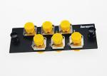 ABS / PC Material Fiber Optic Cable Assembly FC Simplex Adapter Panel