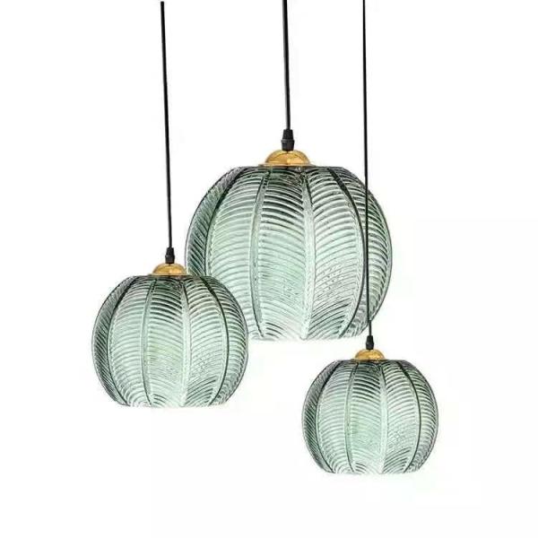 Buy cheap Luxury Bedroom Lamp Decor Luminaire Nordic Modern Leaf Glass Pendant Light(WH-GP-172) from wholesalers
