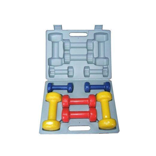 Buy cheap Woman Kids Use Weights Vinyl Coated Dumbbell Set Colorful Design from wholesalers