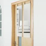 Wall Mounted Frameless Makeup Mirror 3mm Thick Full Length For Living Room