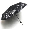 Buy cheap Water Discoloration Three Portable Folding Umbrella With Black Coating from wholesalers