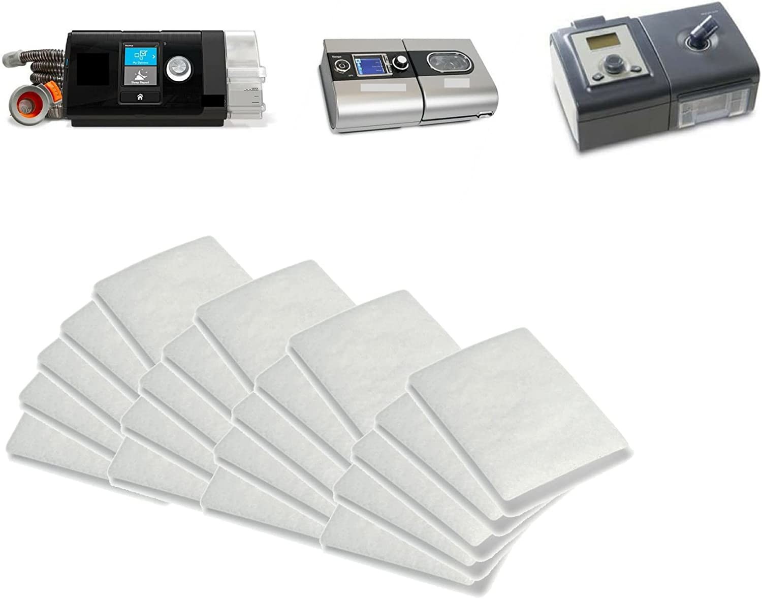 99.9% Efficiency Fiber Cotton Air Filter For Resmed S9 S10 S11 MINI Respirator