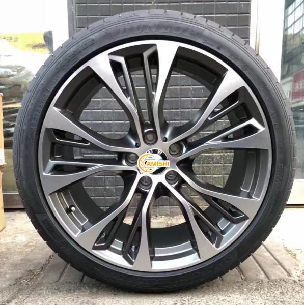 Buy cheap Silver 5x120 21 Inch Alloy Wheels , 74.1 Hole Car Alloy Rims from wholesalers