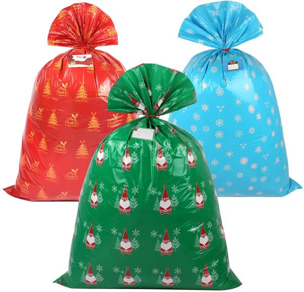 Buy cheap 36X44" Plastic Christmas Gift Bags For Festival Packing from wholesalers