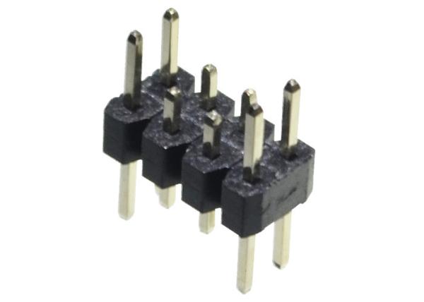 Buy cheap Double Row 2.0 Mm Pin Header 2*4P Straight Long Pin Short Pin Male Black from wholesalers